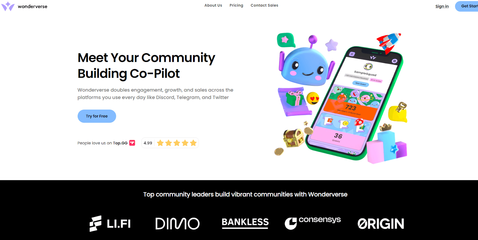 Wonderverse Research: Quest Bots for Community Engagement